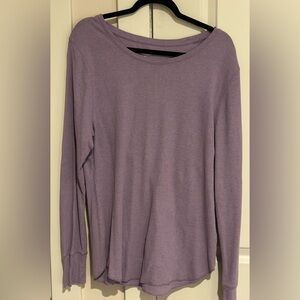 Old Navy  Purple Waffle Knit Top